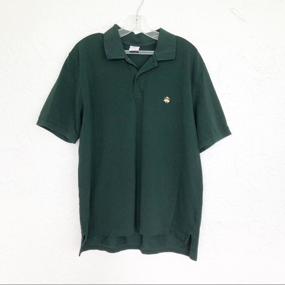Brooks Brothers Green Performance Polo Shirt Large
